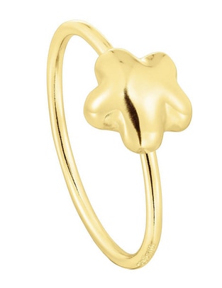 Anillo de flor Balloon de oro brillante