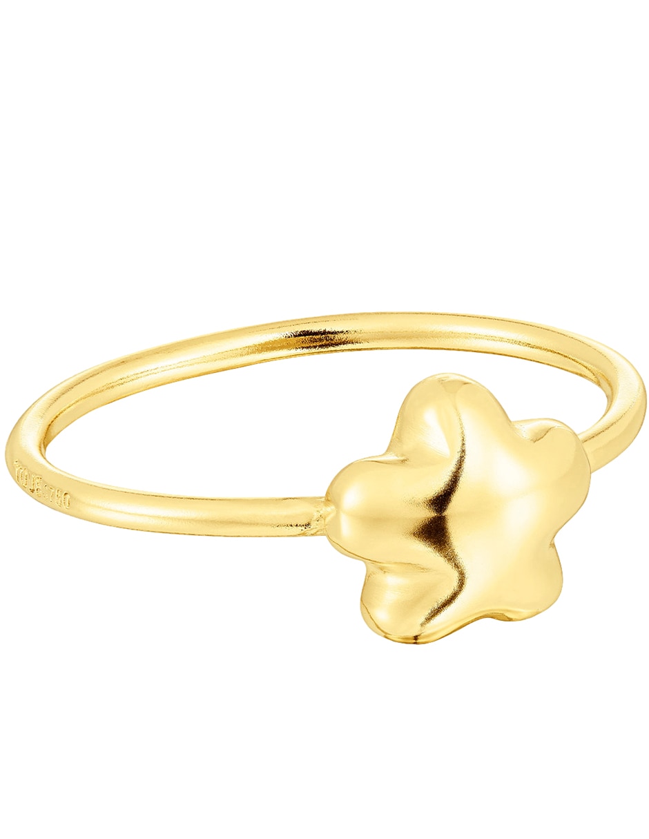 Anillo de flor Balloon de oro brillante 2