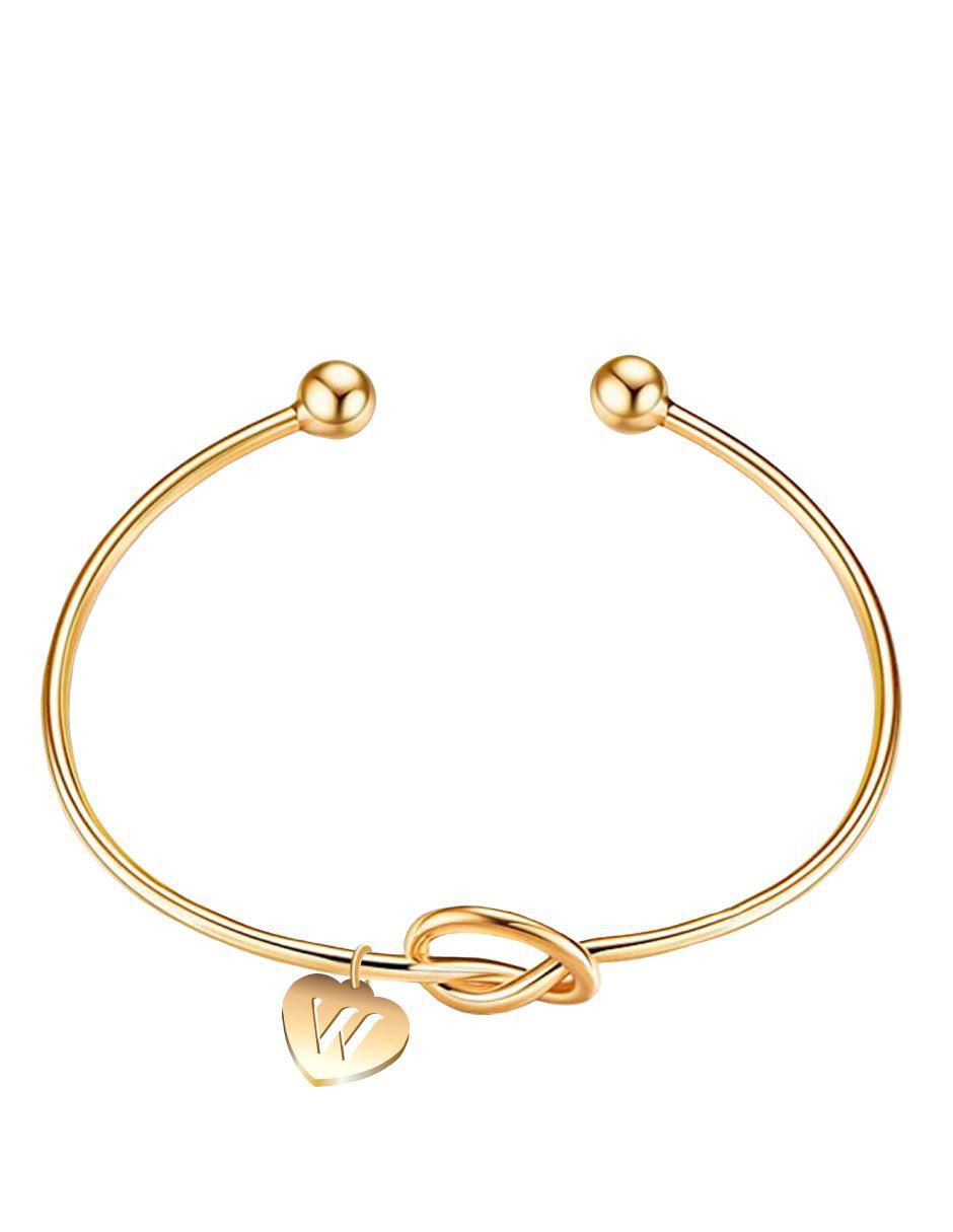 Brazalete con acabado baño de oro 3
