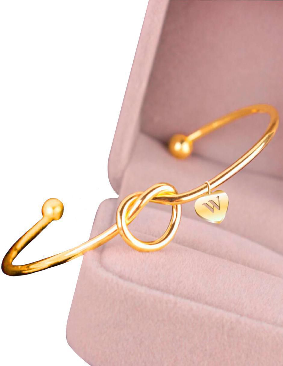 Brazalete con acabado baño de oro 5