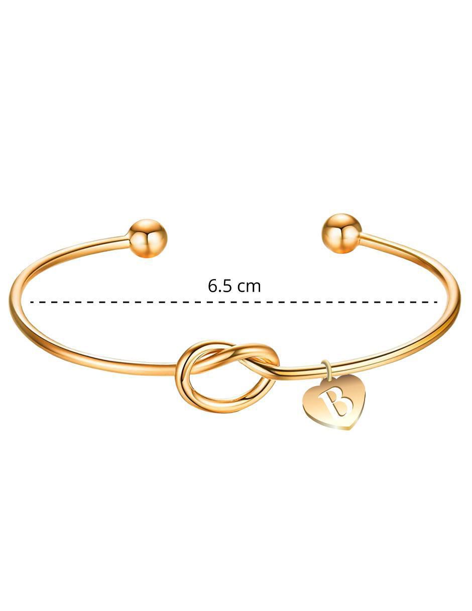 Brazalete acabado baño de oro 6