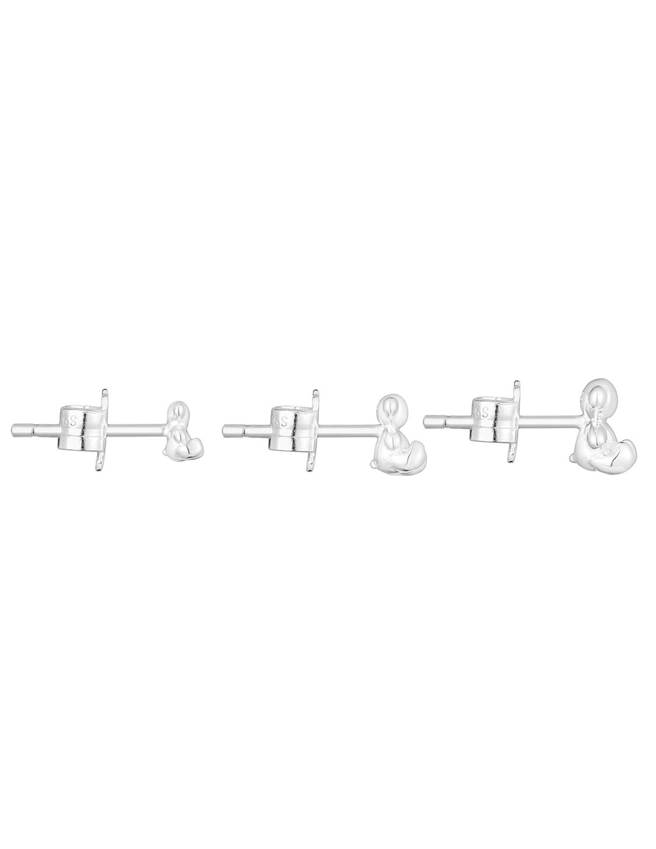Aretes de oso Tous Bold Bear de plata P 925 con acabado plateado