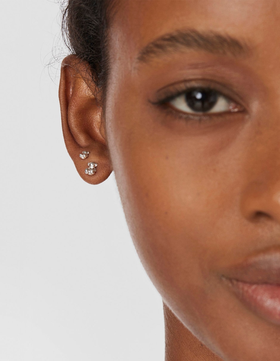 Aretes de oso Tous Bold Bear de plata P 925 con acabado plateado