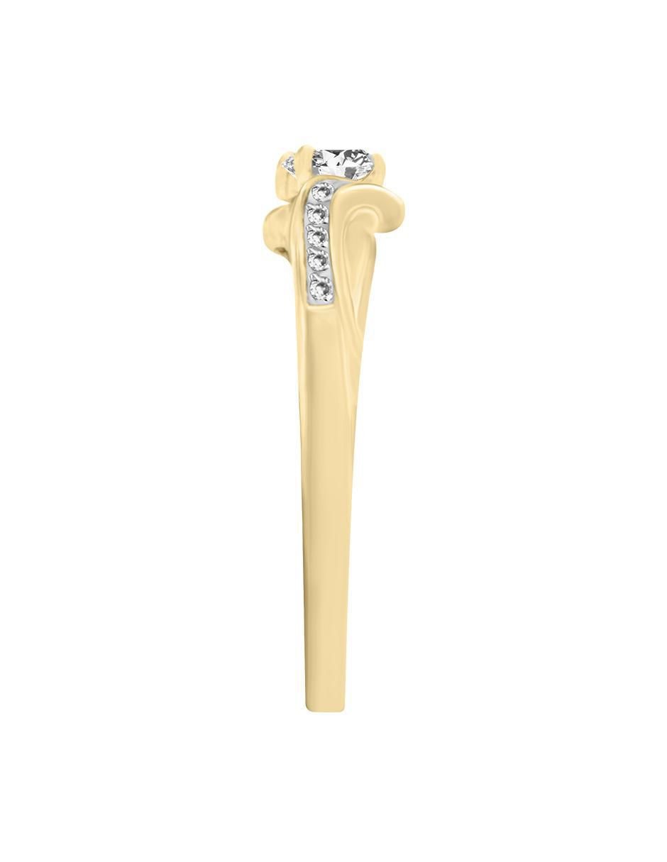 Solitario 14 k Lauretta diamante 4