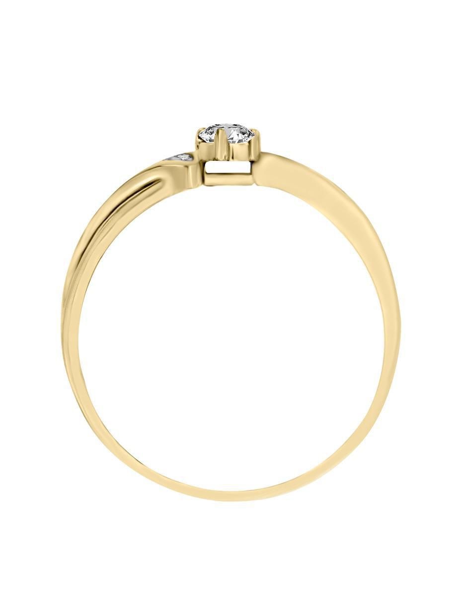 Solitario 14 k Lauretta diamante 3