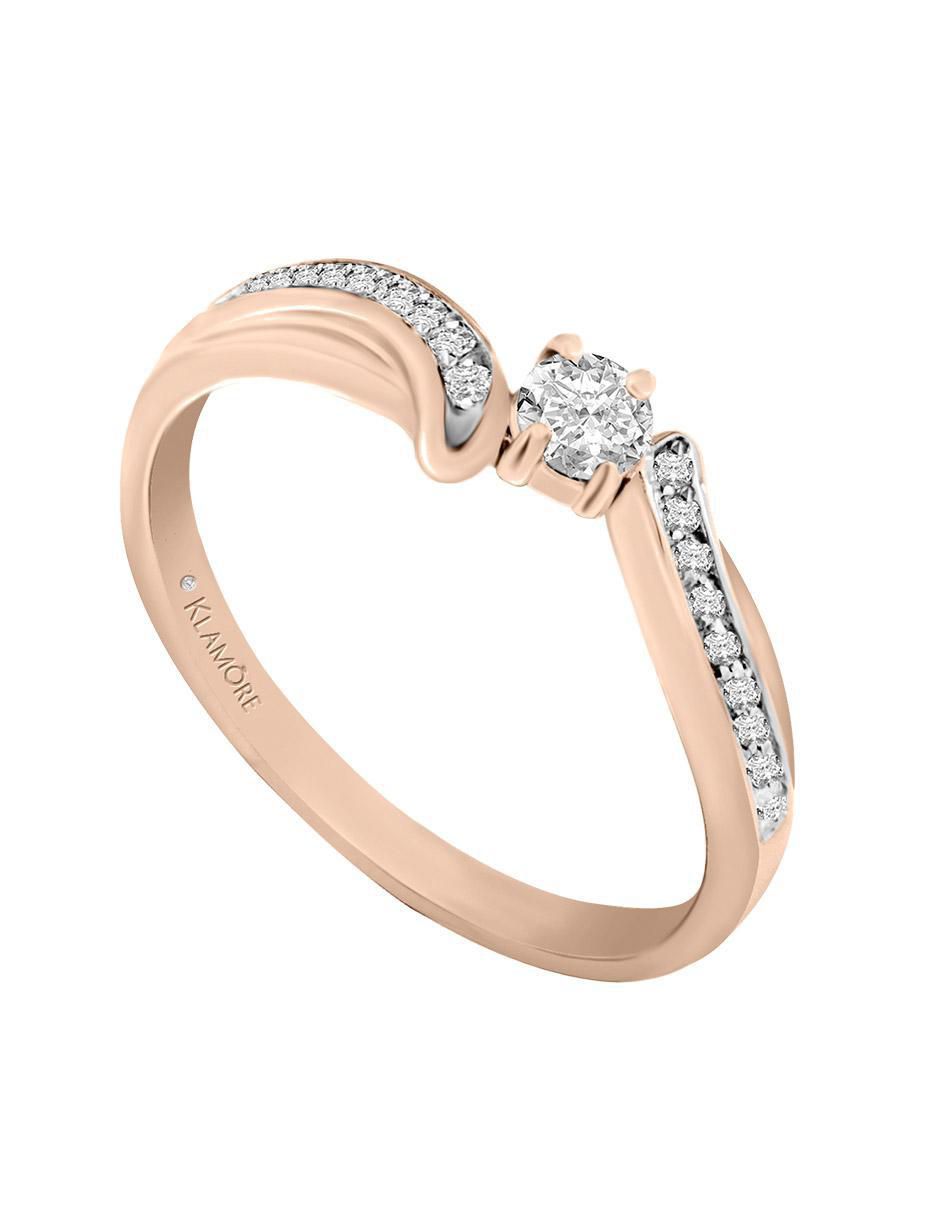 Solitario 14 k Lauretta diamante 2