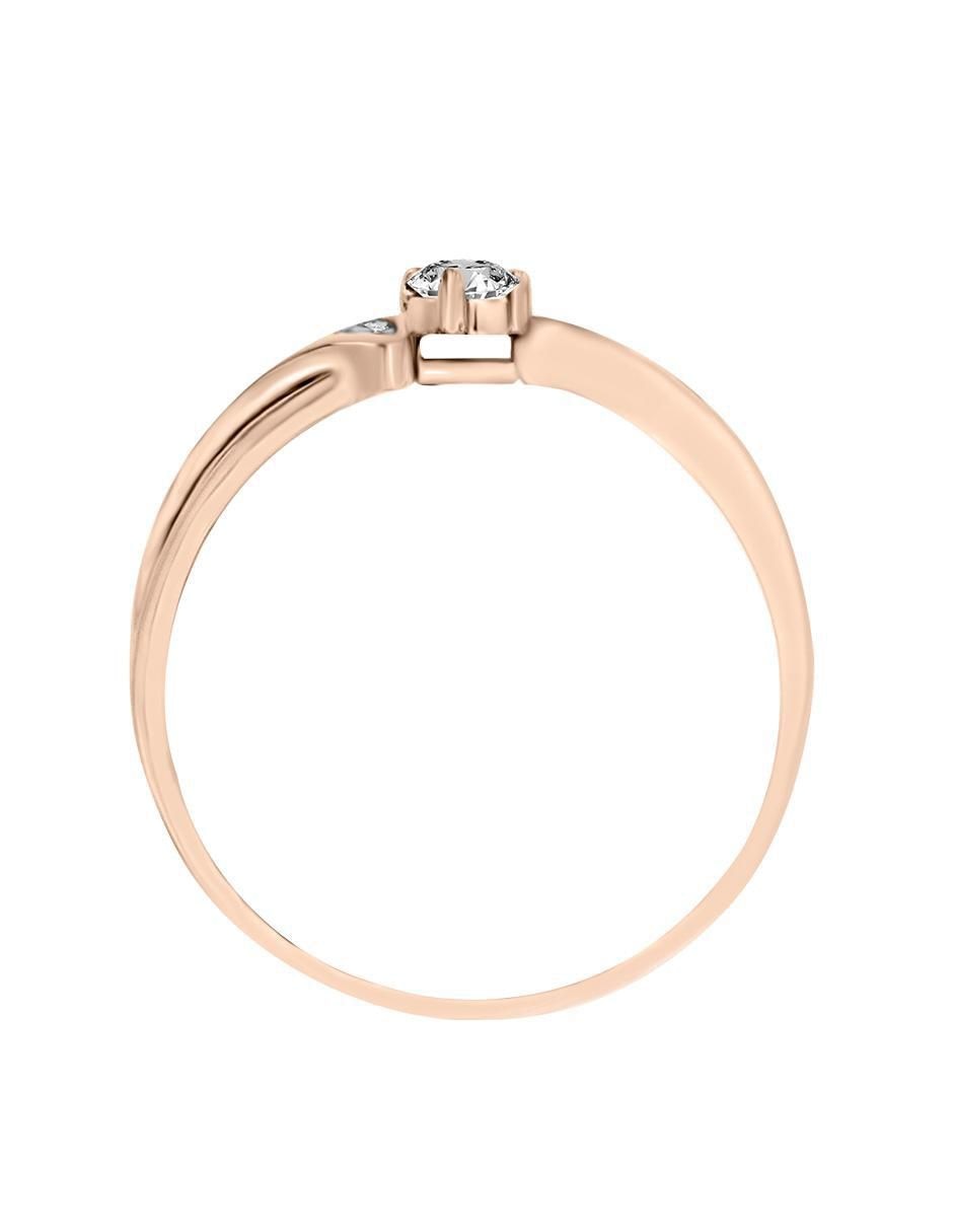 Solitario 14 k Lauretta diamante 4