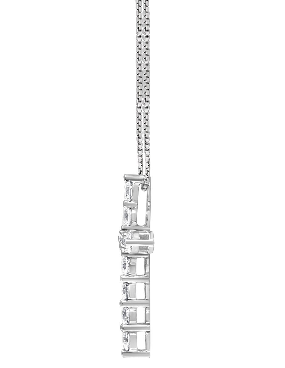 Collar con dije de cruz de oro 14 K