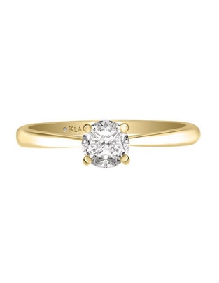 Solitario 14 k Karla diamante Solitario 14 k Karla diamante