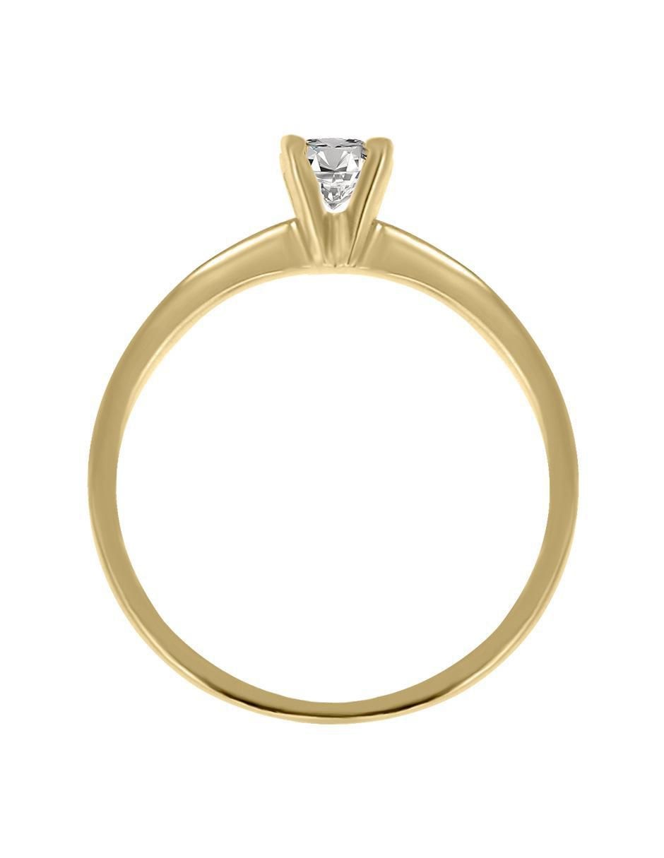 Solitario 14 k Karla diamante 4