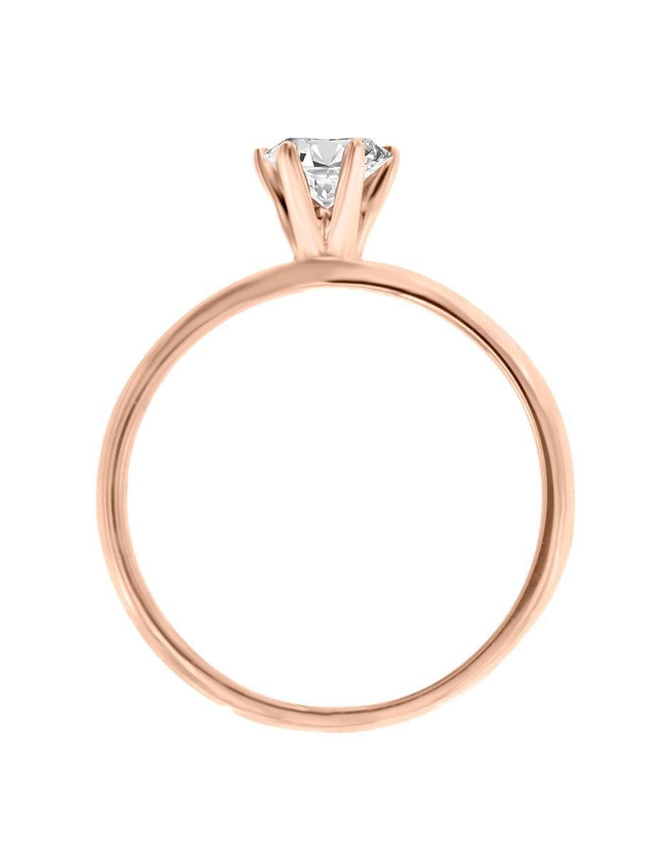 Solitario 14 k Isabella diamante 3