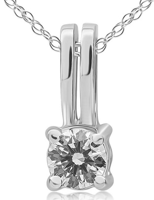 Collar Jayda de oro blanco 14 K