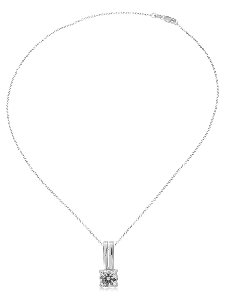 Collar Jayda de oro blanco 14 K