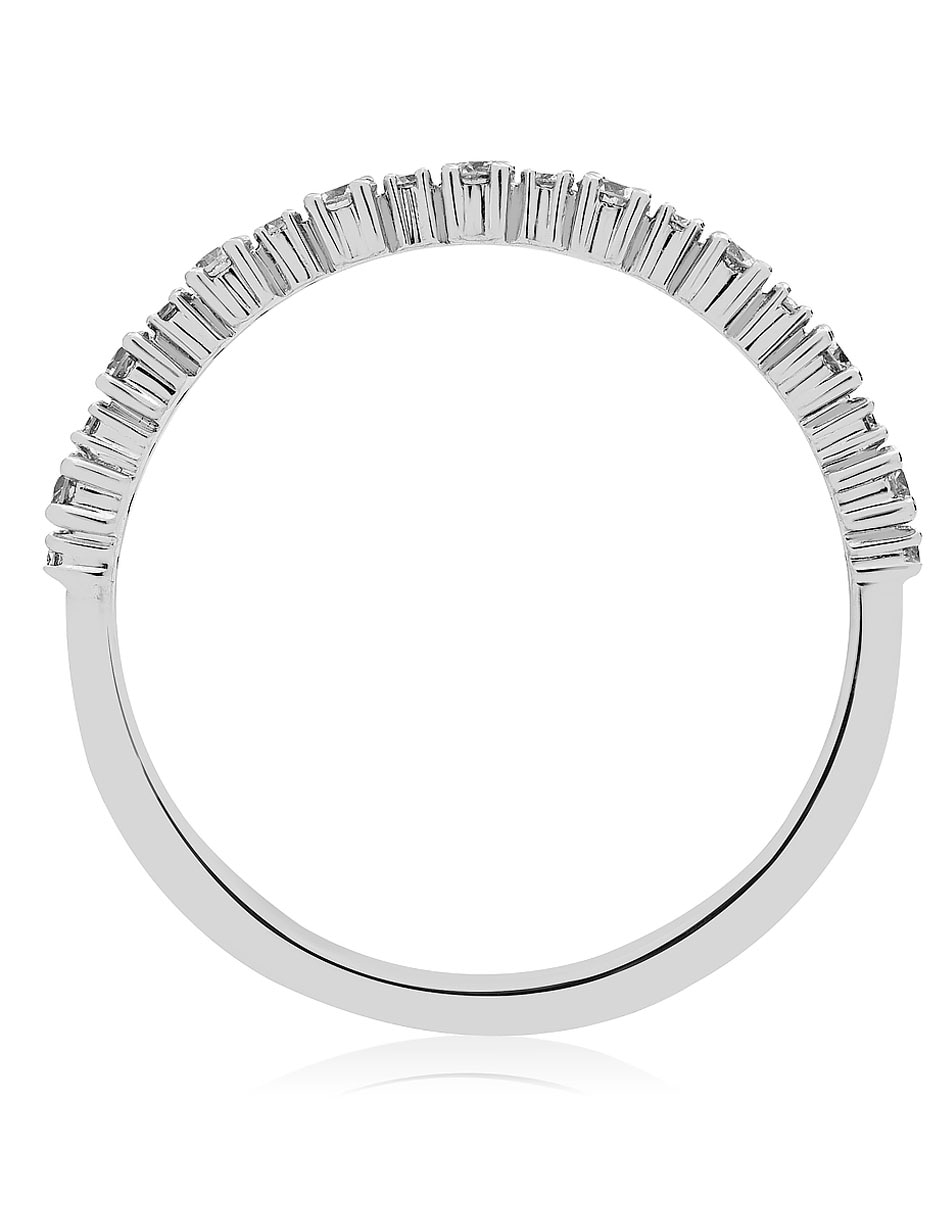 Anillo de compromiso de oro blanco 14 k Jayda diamante