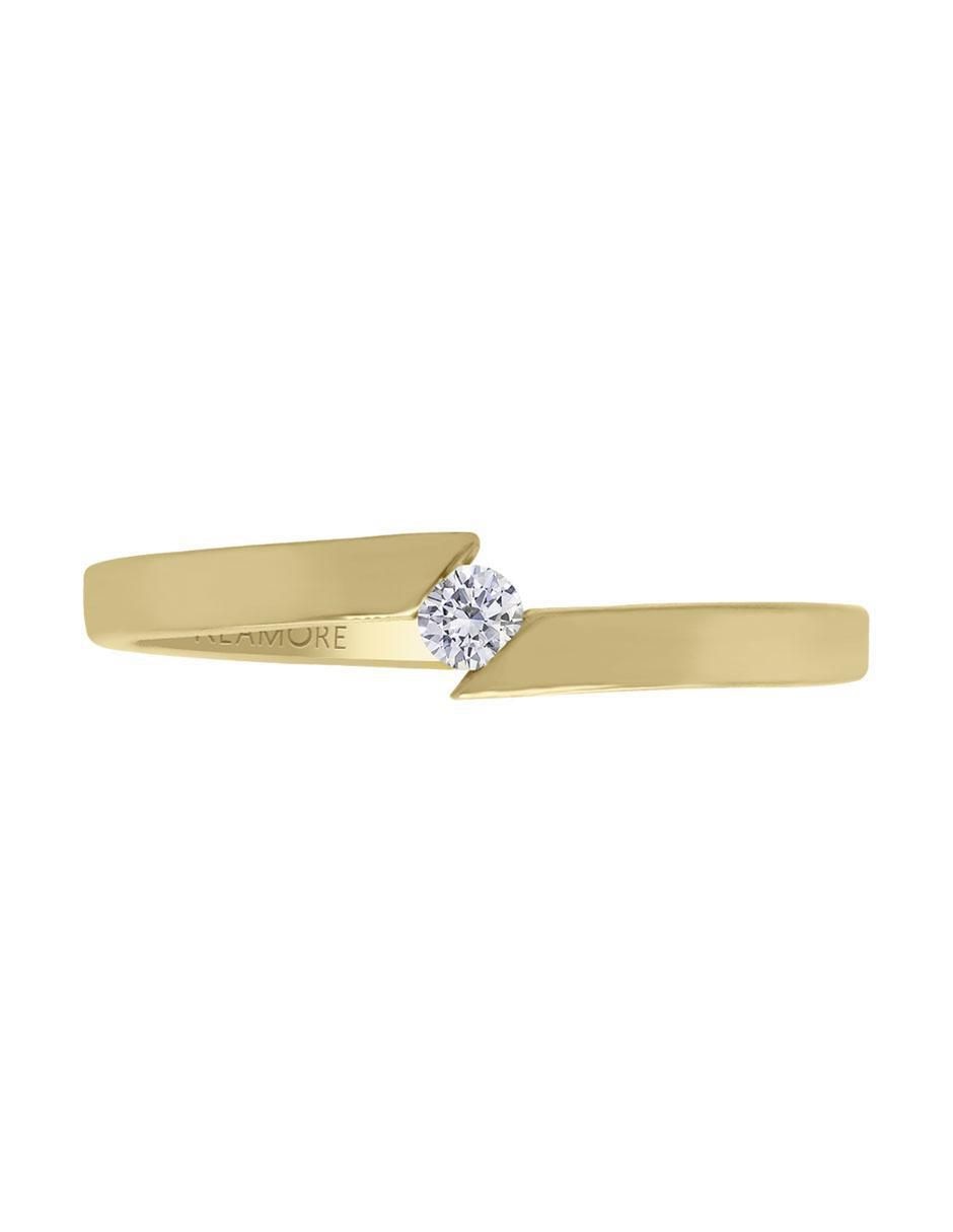 Solitario 14 k Aime diamante Solitario 14 k Aime diamante