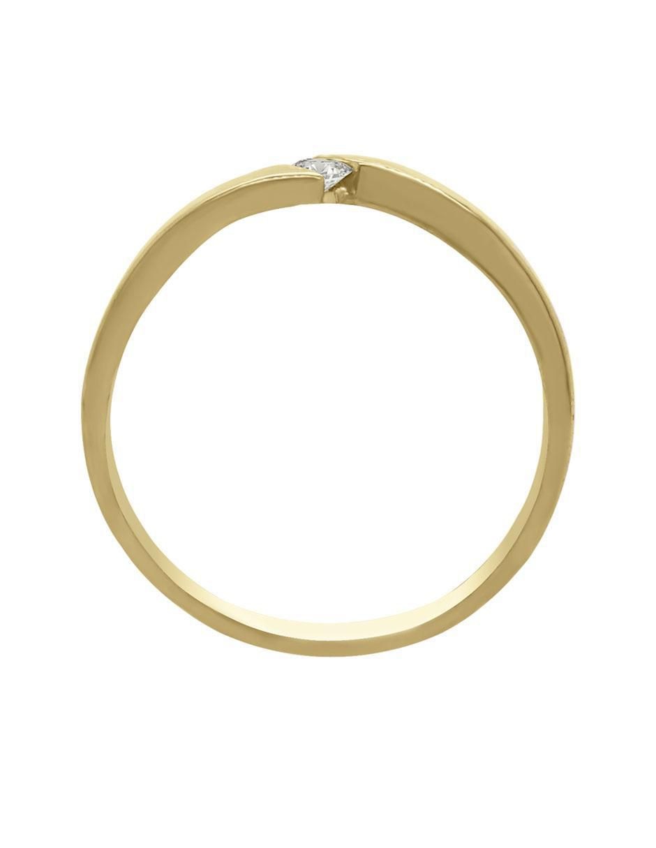 Solitario 14 k Aime diamante 3