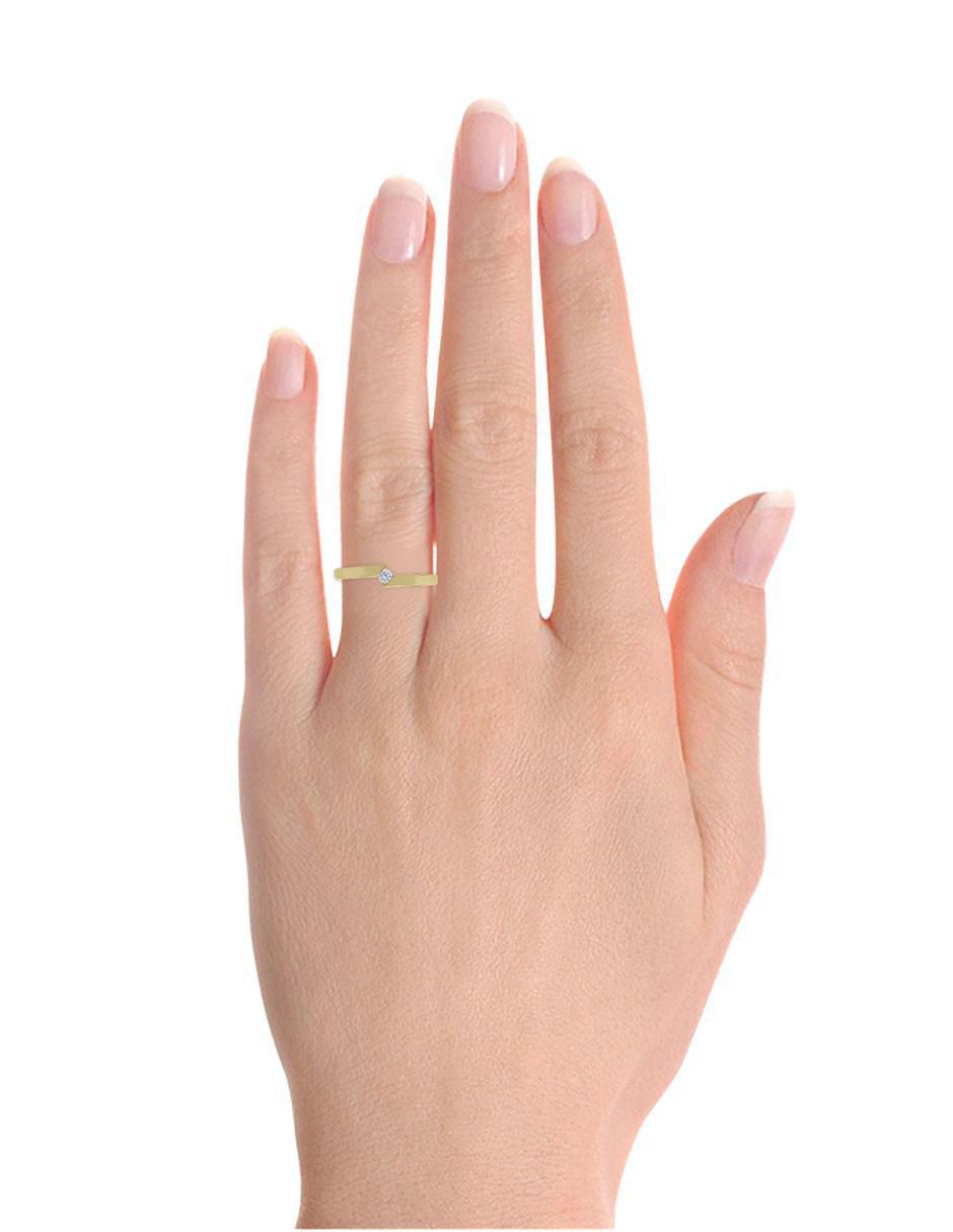 Solitario 14 k Aime diamante 2