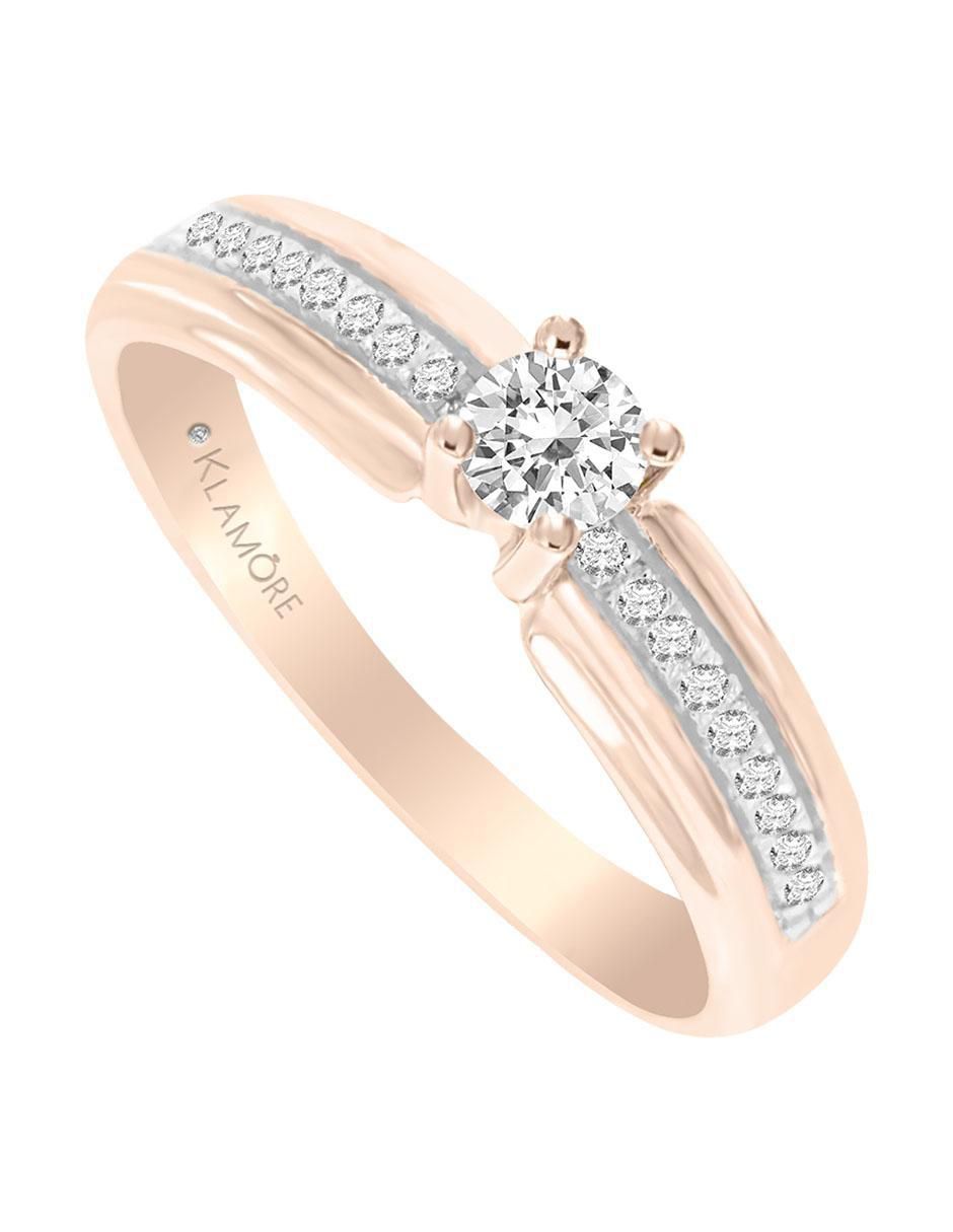 Solitario 14 k Agnes diamante 2