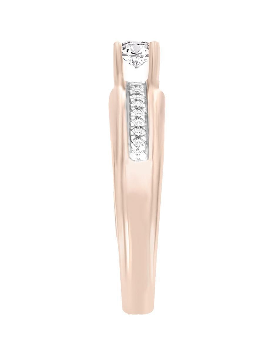 Solitario 14 k Agnes diamante 5