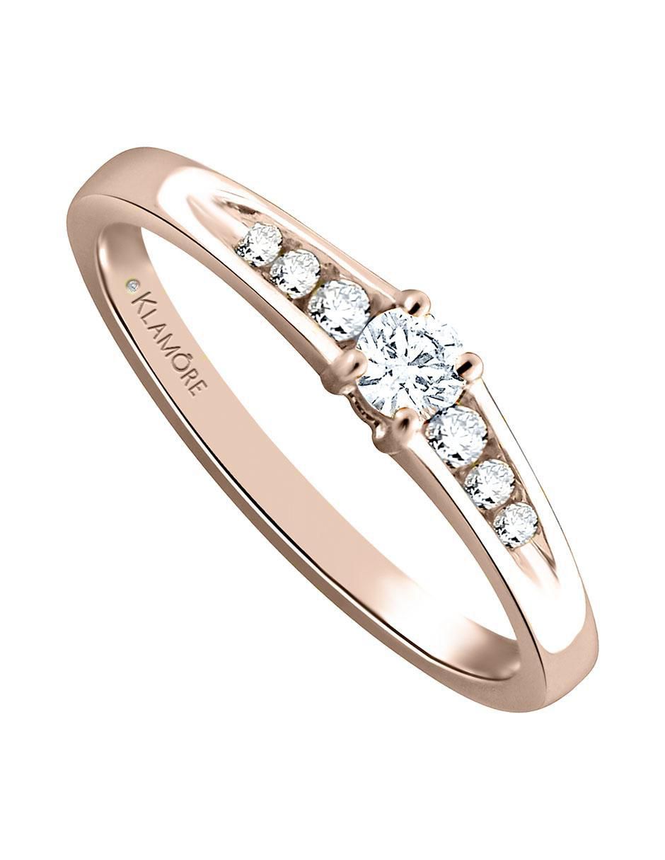 Solitario 14 k Gisel Dama diamante 2