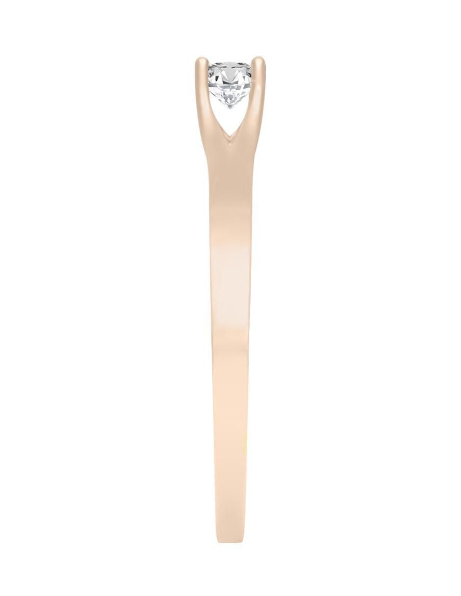 Solitario 14 k Evadne diamante 3