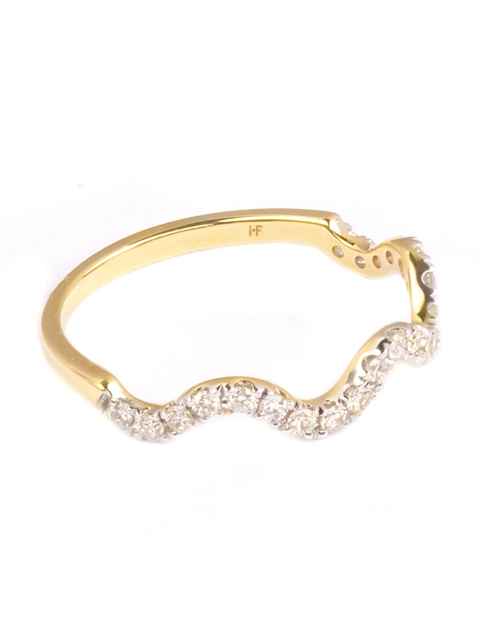 Anillo Afrodita de oro amarillo diamante brillante 3