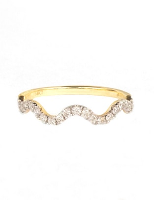 Anillo Afrodita de oro amarillo diamante brillante 1