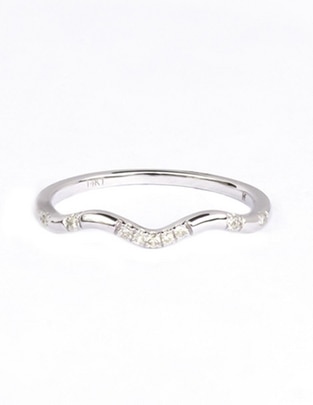 Anillo Acamas de oro blanco diamante brillante 1