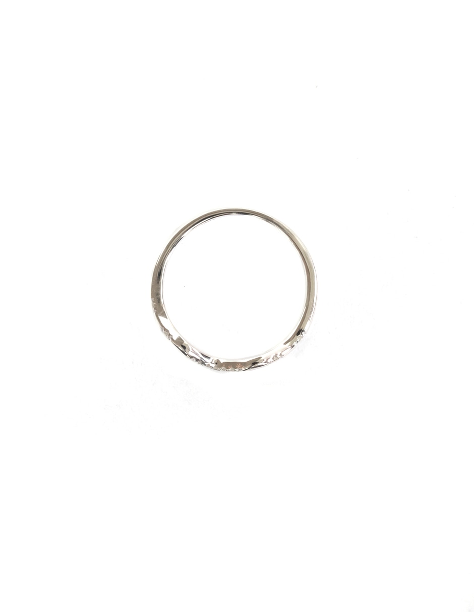 Anillo Acamas de oro blanco diamante brillante
