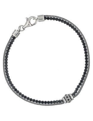 Pulsera de plata con circonita acabado pulido Pulsera de plata con circonita acabado pulido