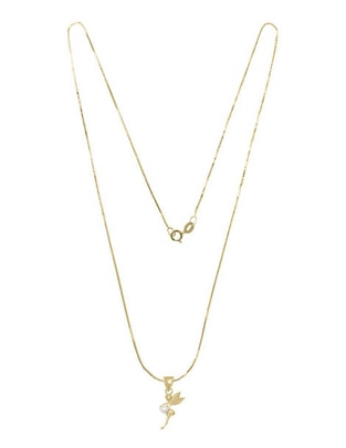 Collar de flor Fianelli Perly de oro amarillo 14 K