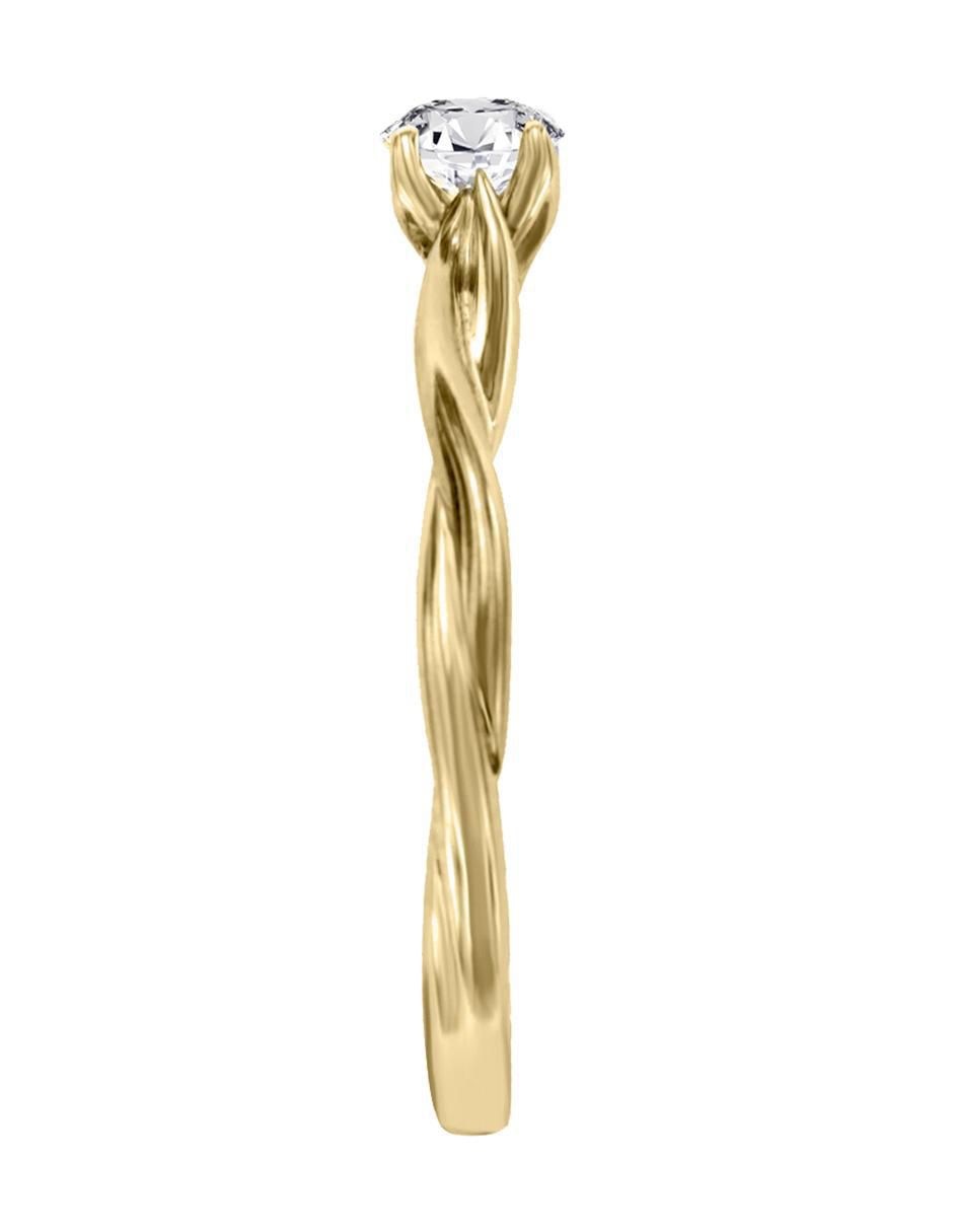 Solitario 14 k Aileen diamante 4