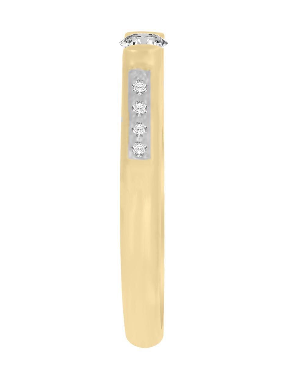 Solitario 14 k Karol diamante 4