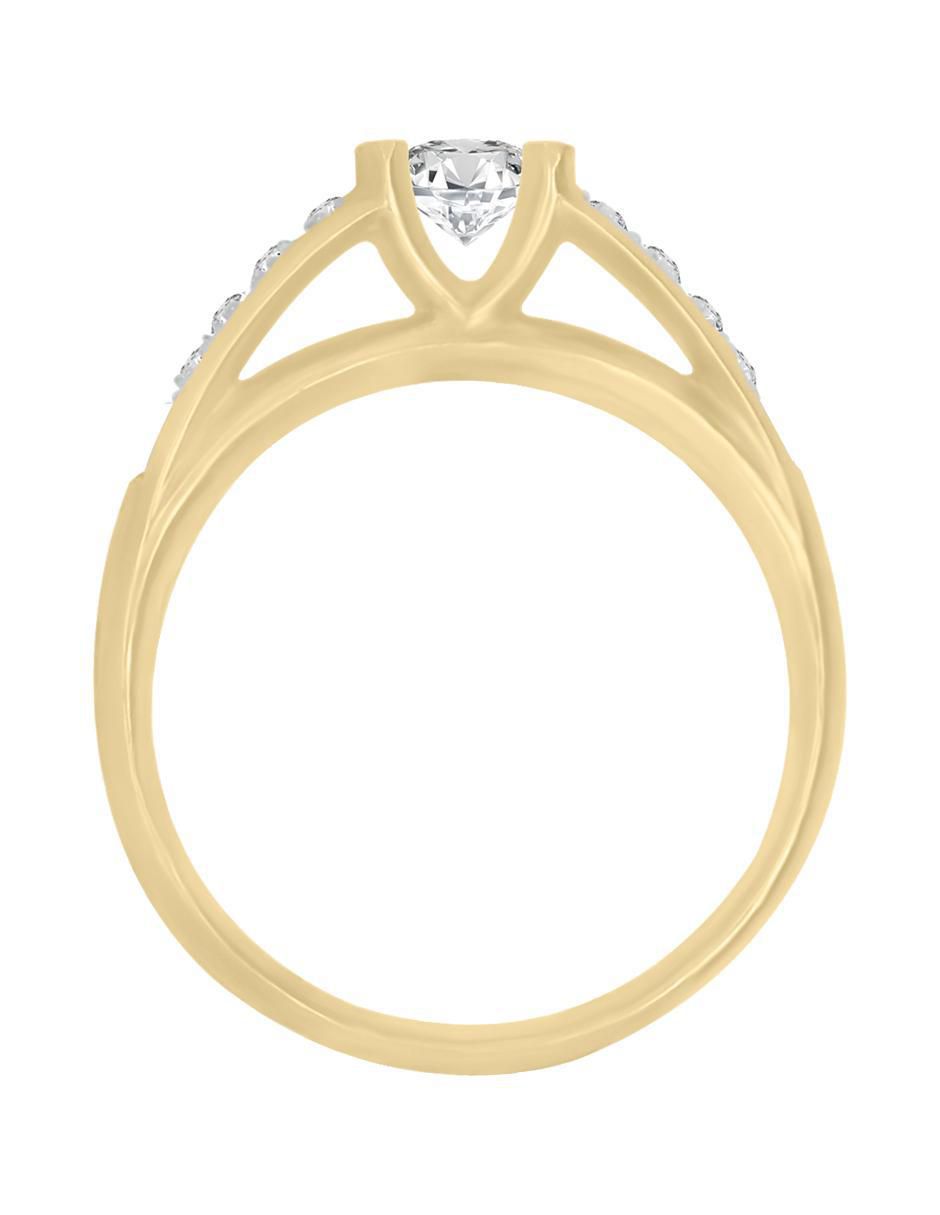 Solitario 14 k Karol diamante 3