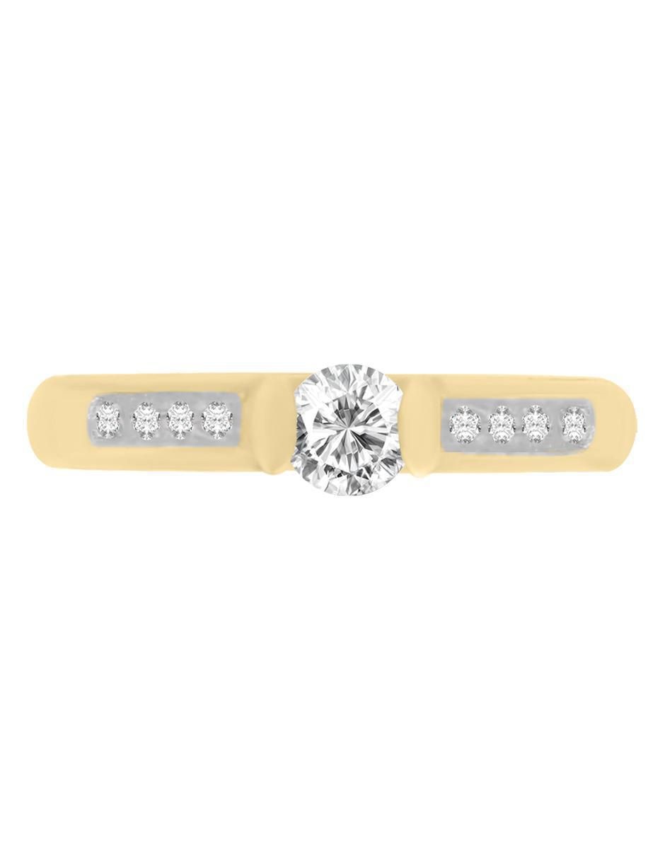 Solitario 14 k Karol diamante 2