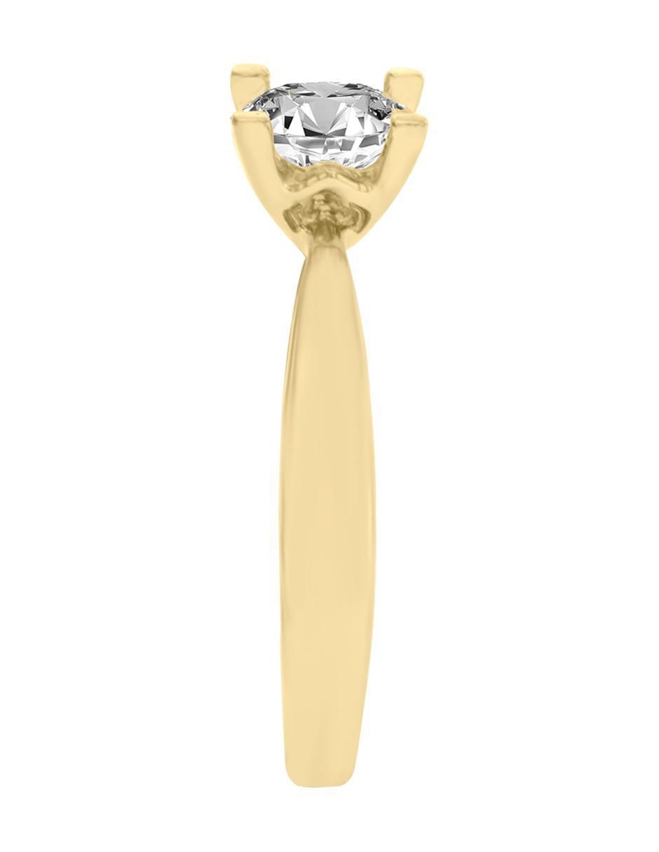 Solitario 14 k Hill diamante 4