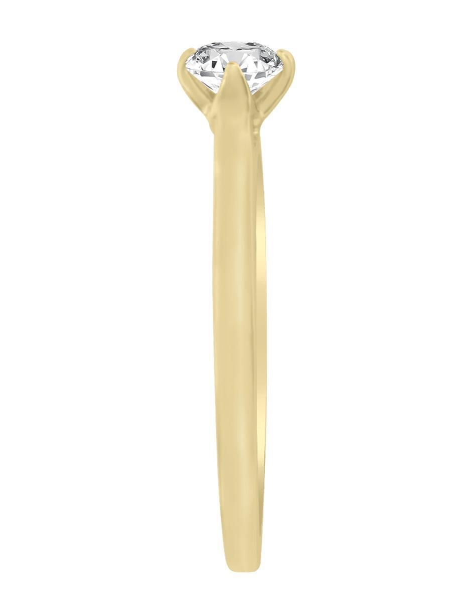 Solitario 14 k Fania diamante 4