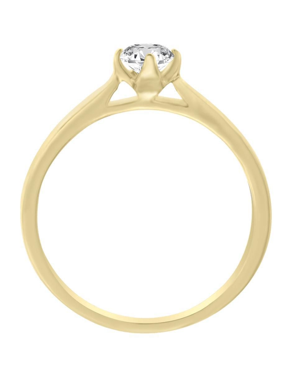 Solitario 14 k Fania diamante 3