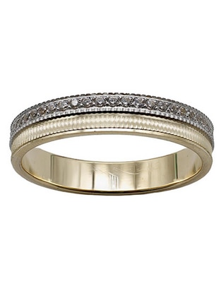 Argolla de oro 14 k diamante
