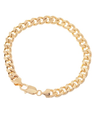 Pulsera de oro amarillo 14 K acabado pulido