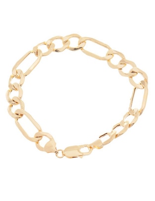 Pulsera de oro amarillo 14 K acabado brillante Pulsera de oro amarillo 14 K acabado brillante