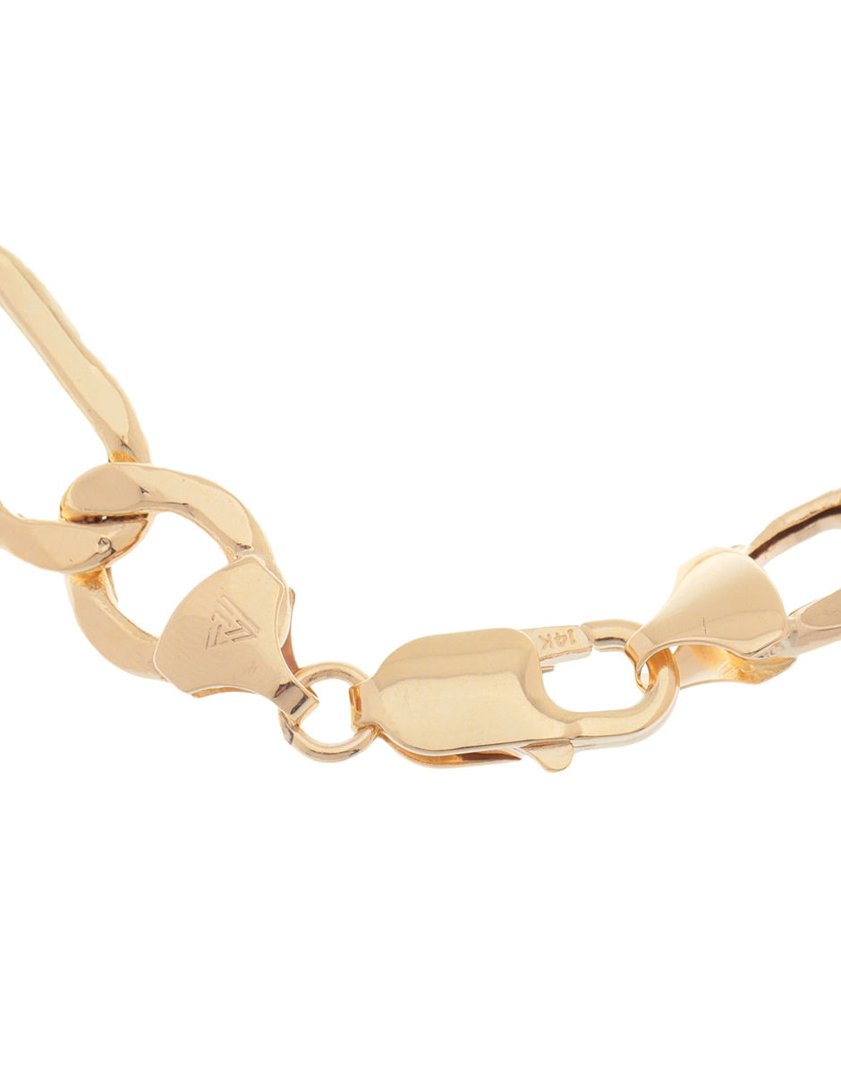 Pulsera de oro amarillo 14 K acabado brillante 2