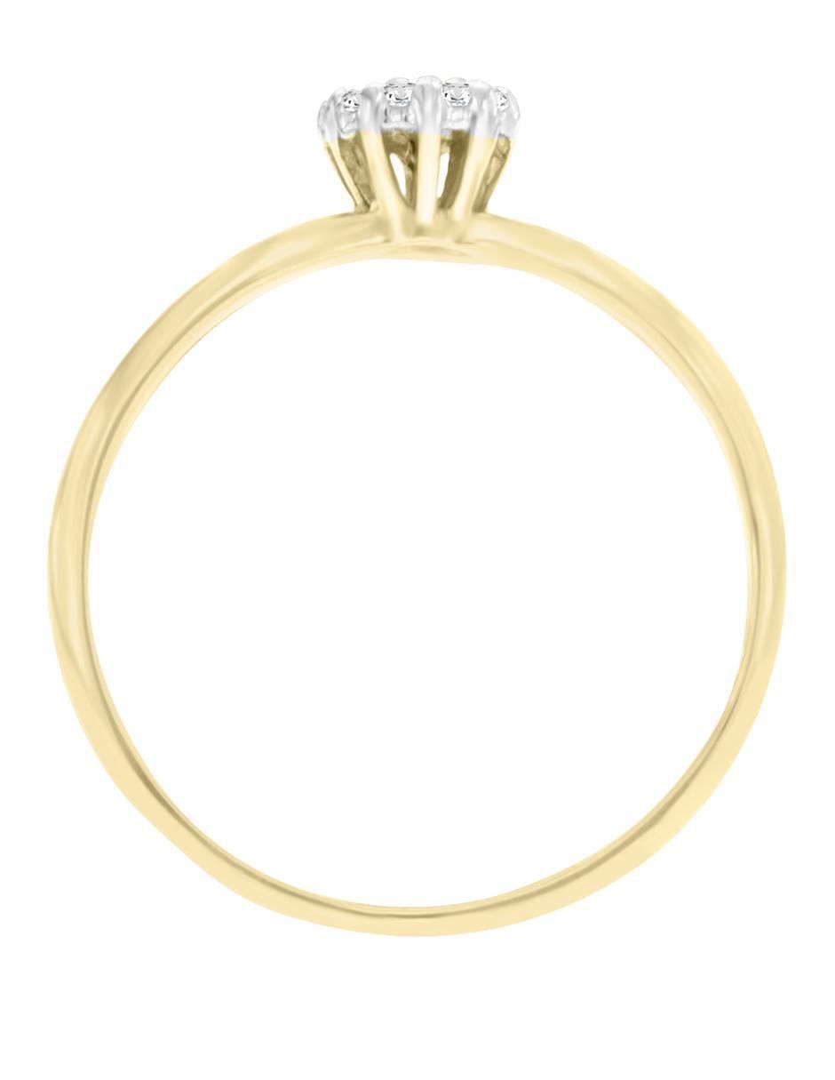 Solitario 14 k Veradis diamante 4