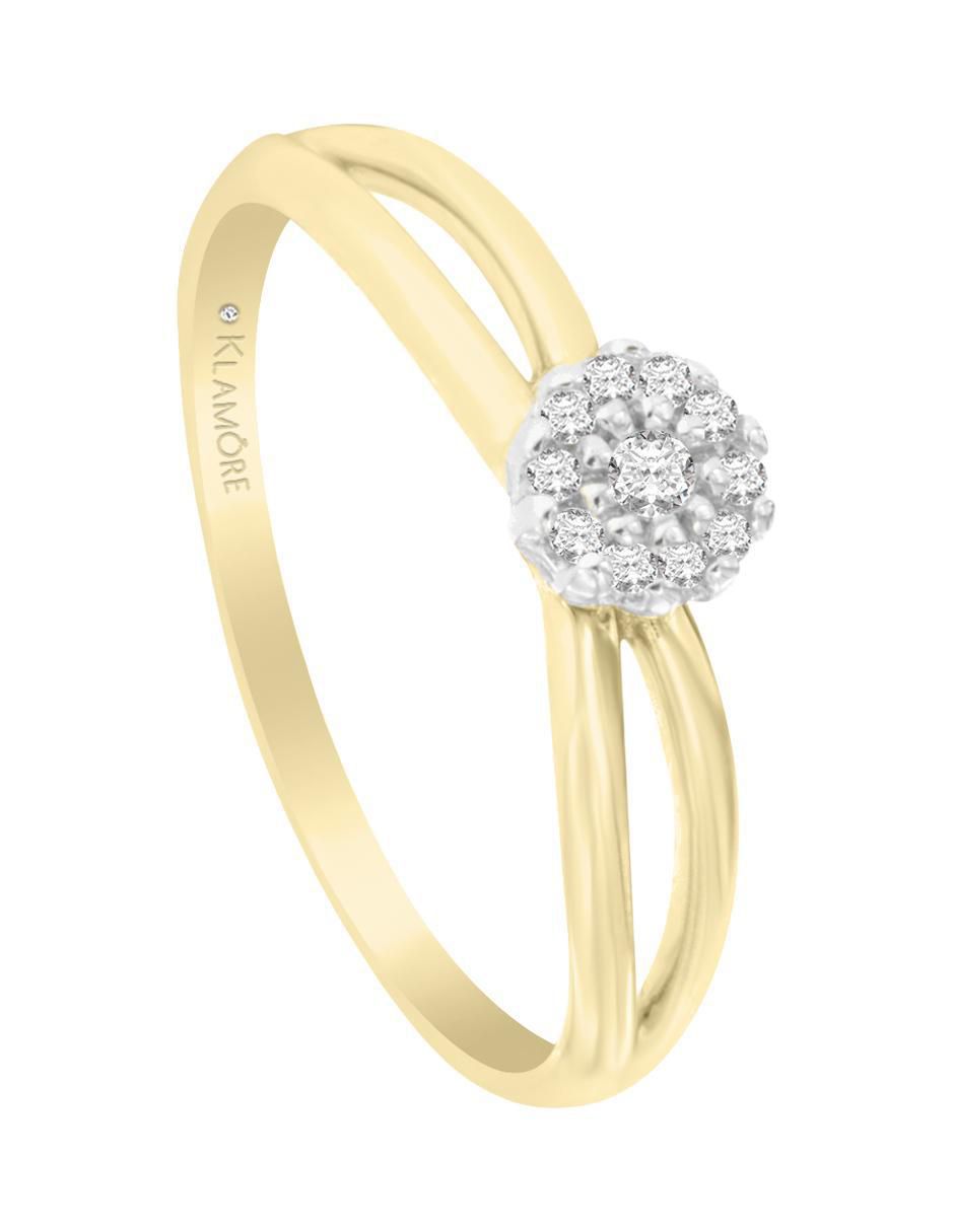 Solitario 14 k Veradis diamante 3