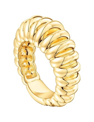 Anillo Virtual Garden de plata vermeil brillante