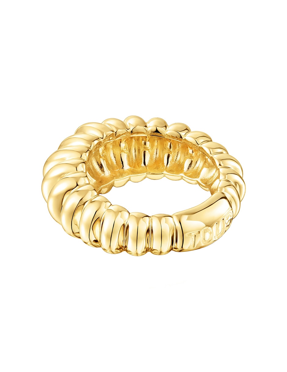 Anillo Virtual Garden de plata vermeil brillante 3