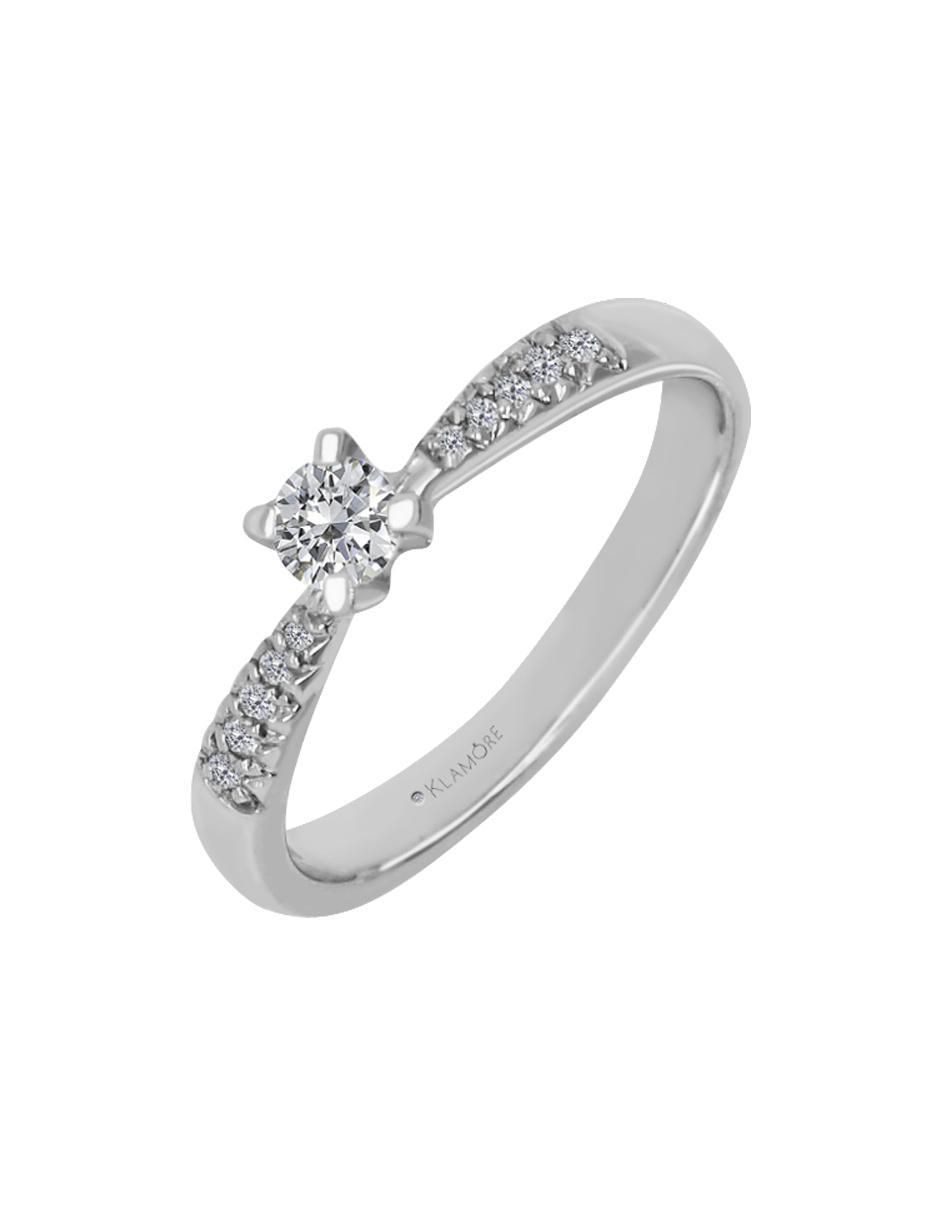 Solitario 14 k Miloro diamante 3