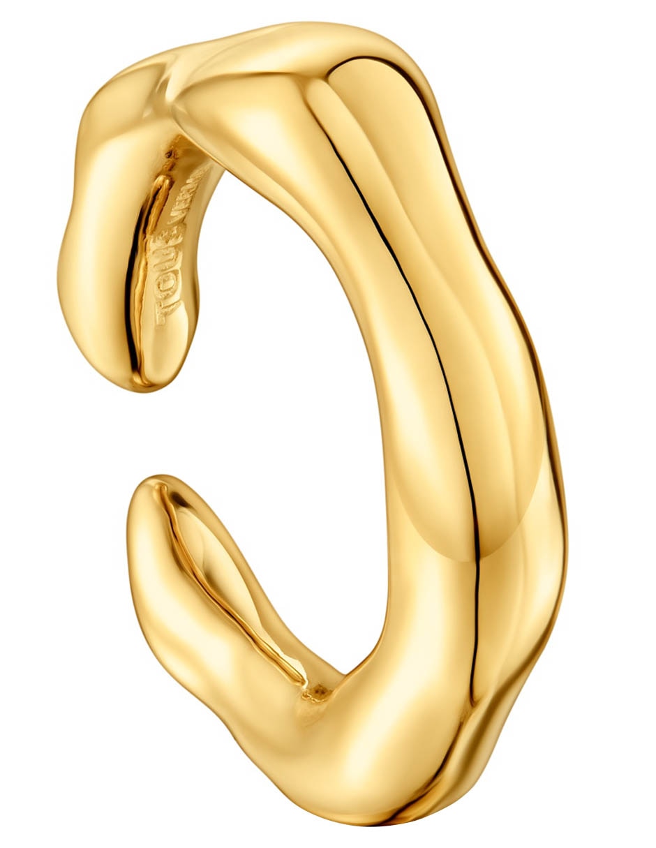 Anillo redondo Tabit P 925 de plata vermeil brillante
