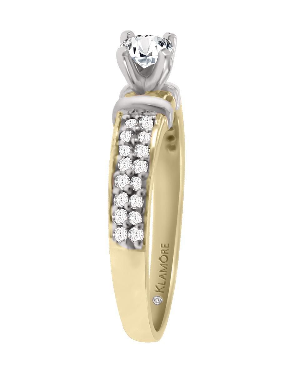 Solitario 14 k Alezza diamante 2