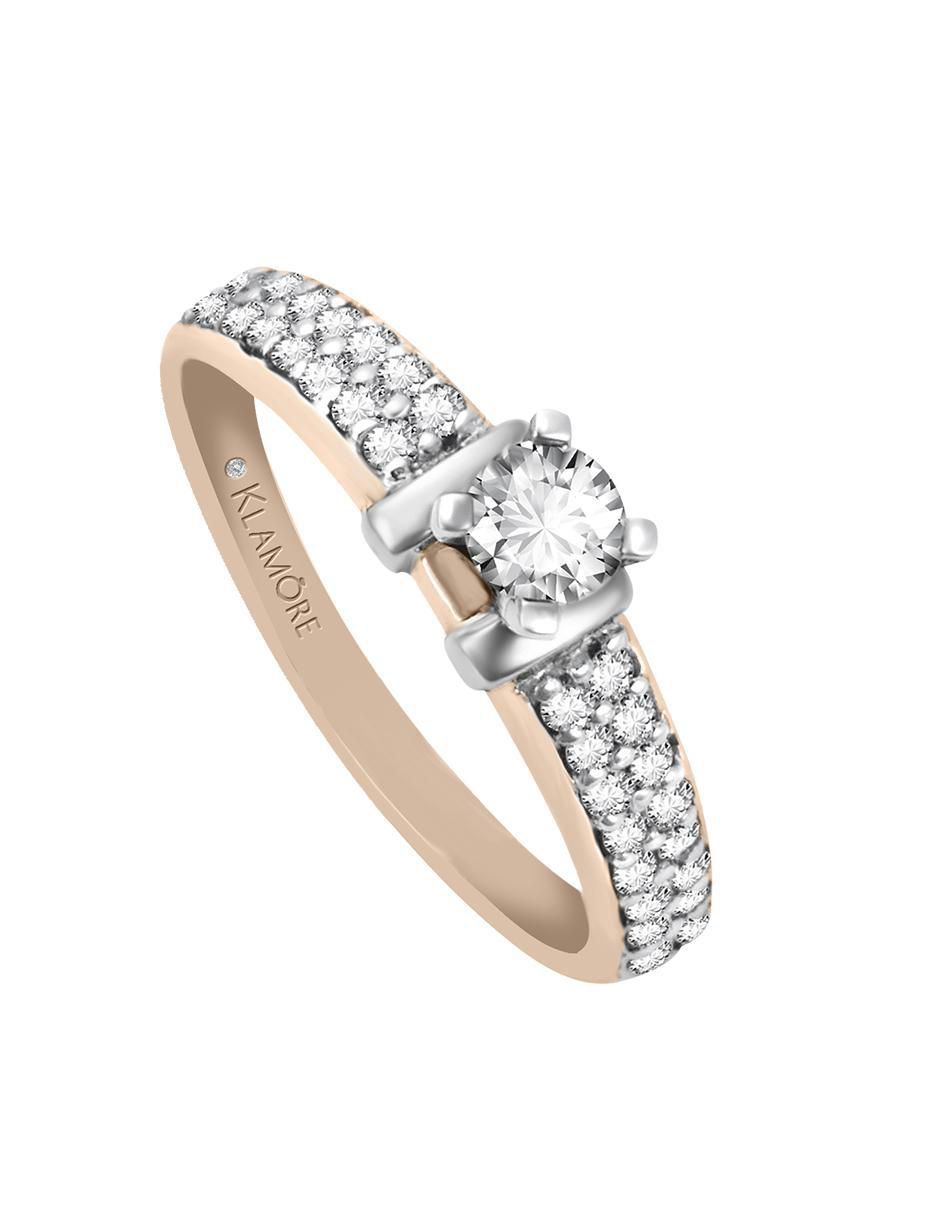 Solitario 14 k Alezza diamante 3